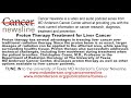 Proton Therapy Treatment for Liver Cancer