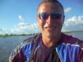 Momento de diversão e pânico no meio da Lagoa da Salina