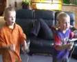 Wisse en Aike op de Wii.