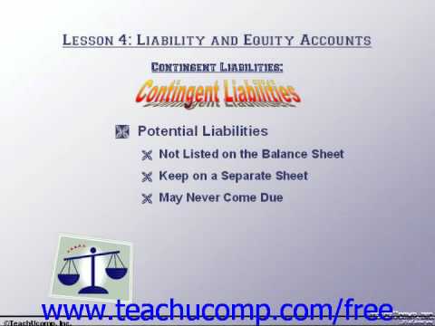how to accrue contingent liabilities