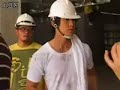 Wu Zun filming Romantic Princess at Construction Site