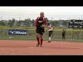 Kristen Emerling pitching at Colorado Sparkler