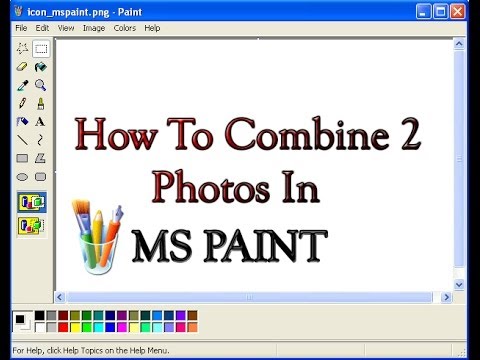 how to join two images in paint