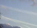 Airplane Chemtrails with Strange UFO