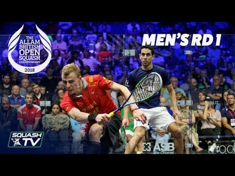 Squash: Allam British Open 2018 - Men's Rd1 Round-up