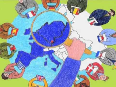 how to draw europe easy