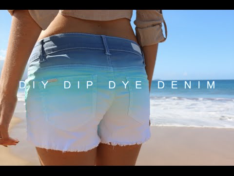 how to dye denim shorts