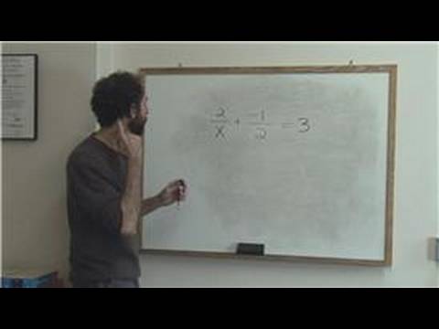 how to isolate x in the denominator