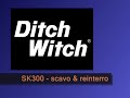 SK300 Ditch Witch con interratore a dischi