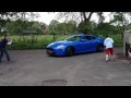 Jaguar XKR-S And Maserati gran turismo Arrive at Supercardrive 2012 Loud exhaust