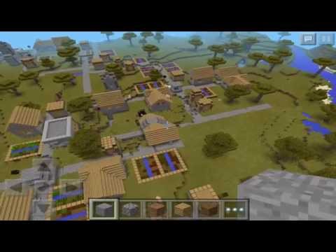 SEED CON ALDEA ENORME - ¿La aldea más grande en MCPE? | Minecraft PE