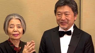 是枝裕和監督、男泣き？樹木希林がフォロー!?／映画『万引き家族』カンヌ囲み会見4