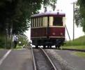 Railbus at Jonsdorf station, shunting