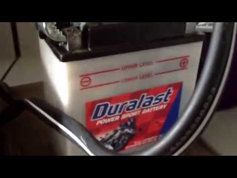 how to fill motorcycle battery