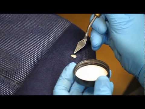 how to repair cigarette burn in car seat