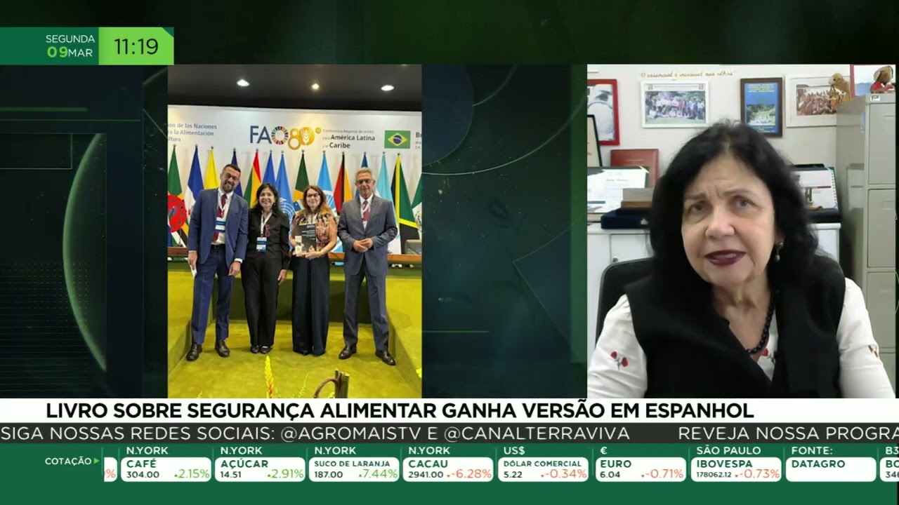 Livro sobre segurança alimentar ganha versão em espanhol
