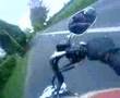 Steve & Abby ride on the Harley Davidson FXDBI