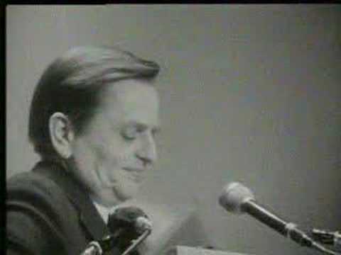 Olof Palme kritiserar den hårdföra ...