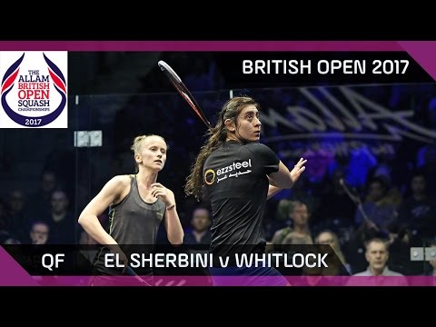 Squash: El Sherbini v Whitlock - British Open 2017 QF Highlights