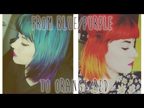 how to red to purple hair