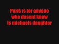 what my thoughts are on paris jackson