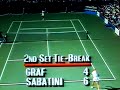 Gabriela Sabatini v's Steffi Graf 1990 US Open Final