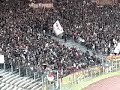 AS Roma fans sing and fight 