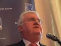 minister for european affairs, dick roche, author peadar o broin, and iiea chairman brendan halligan, discuss the lisbon treaty consolidated version