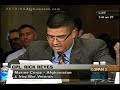 Rick Reye's full testimony before Congress on April 23, 2009. Thanks to your efforts, we were able to bring Rick Reyes, a veteran of both Iraq and Afghanistan, to Congress's attention. A former Corporal in the US Marines, Reyes was powerful and truthful as he told Senator John Kerry and the Senate Foreign Relations Committee, 