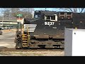 NS Westbound Herzog Train Through Opelika, Al