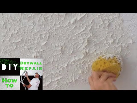 how to repair popcorn ceiling