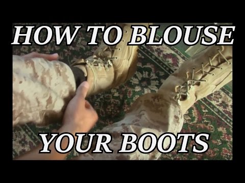 how to properly blouse boots