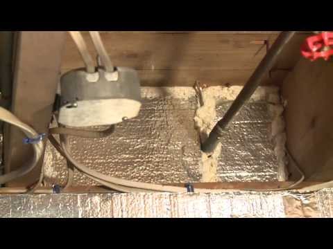 how to insulate floor trusses