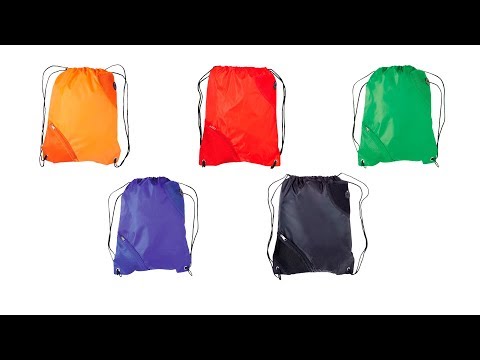 Mochila saco poliester 210d con bolsillos personalizada
