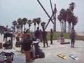 Christine Evans Singer Songwriter filming Venice Beach Calif