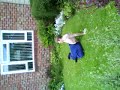 Simon jumps out of his window.