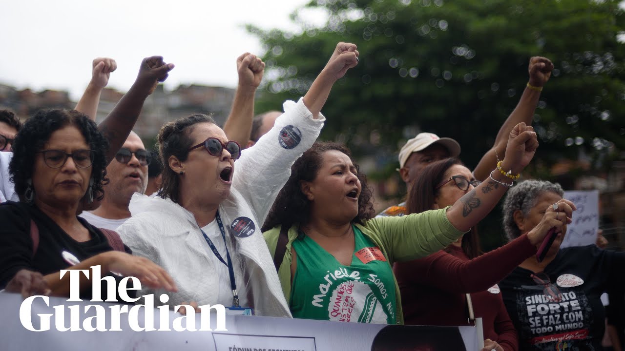 Thousands join protests in Rio favela after deadliest ever police raid