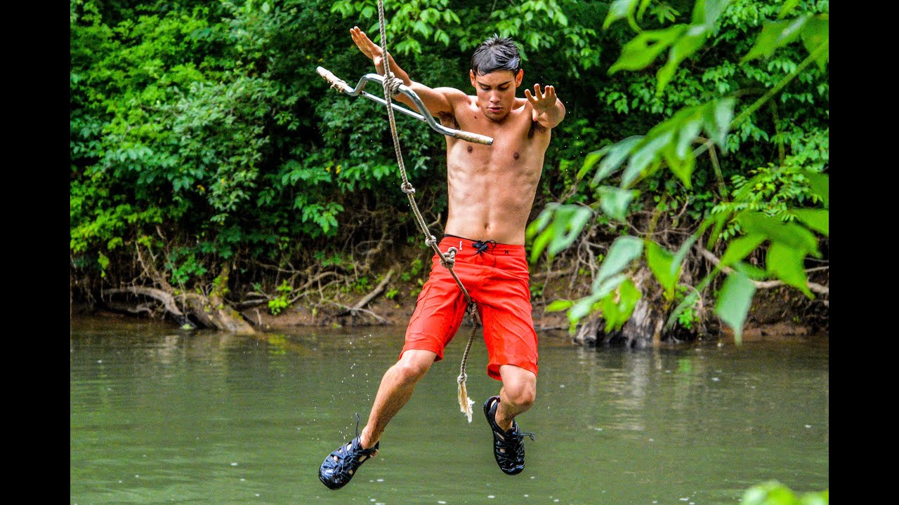 Handlebar Rope Swing on the River - Condition 1 Cases