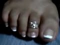 beautiful toe ring feet