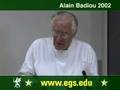 Alain Badiou. The Event of Truth. Video Lecture. 2002 1/7
