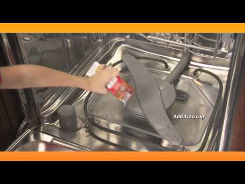 how to remove smell from dishwasher