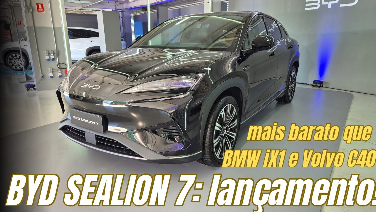 LANÇAMENTO BYD SEALION 7: mais barato que BMW iX1 e Volvo C40 com 531cv