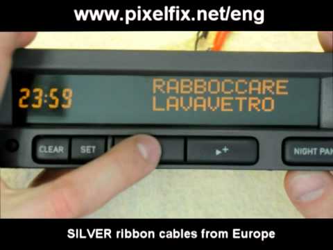 SAAB SID LCD display pixel repair SILVER ribbon cable KIT for 9-3 93 9-5 95
