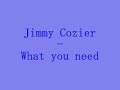 jimmy cozier- what you need jimmy cozier- what you need