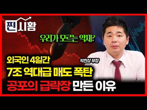 [#찐시황] 4일간 7조 '매도 폭탄'.. 외국인이 주가 급락시킨 '진짜 이유' / 우리가 모르는 악재 있나? 공포장 어떻게 대응할까?  | 박현상 부장