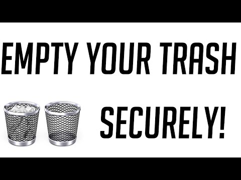 how to empty trash on mac