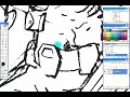 Stegosaurus Digital Inking pt 1 - Speed Drawing, Painting