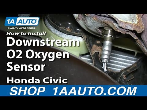 How To Install Replace Downstream O2 Oxygen Sensor 1992-00 Honda Civic