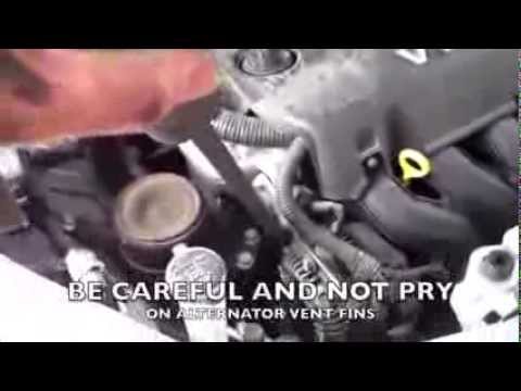 DIY How to replace repair install drive belt 2007 Toyota Yaris