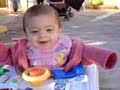 Ma petite ni�ce Francesca dans le trotteur.